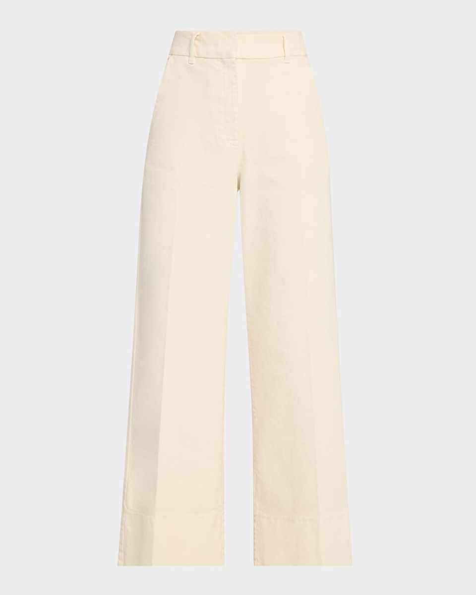 Reseda1 Cropped Wide-Leg Trousers